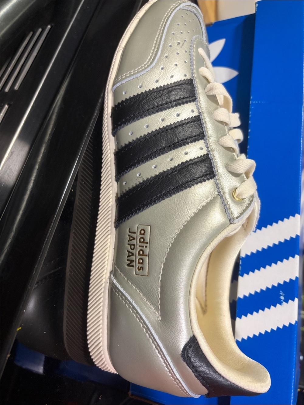 adidas Japan W Shoe Box in Bright Blue